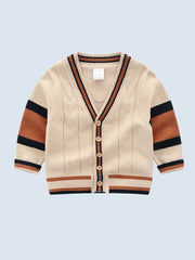 Boys Cable Knit Cardigan for Fall Winter