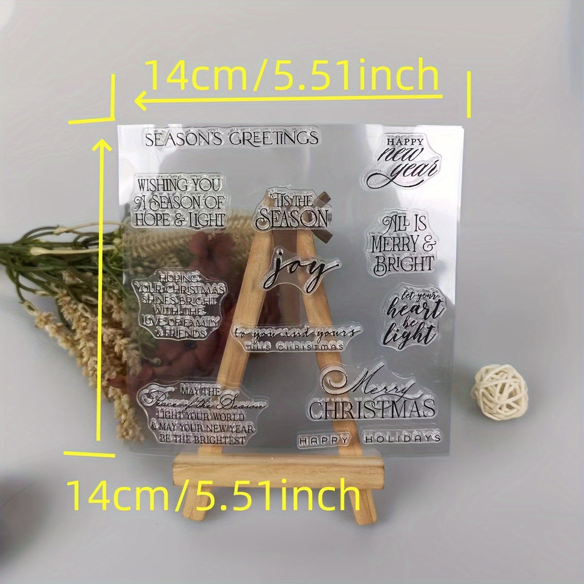 Christmas Stamps & Dies Set for Card Making