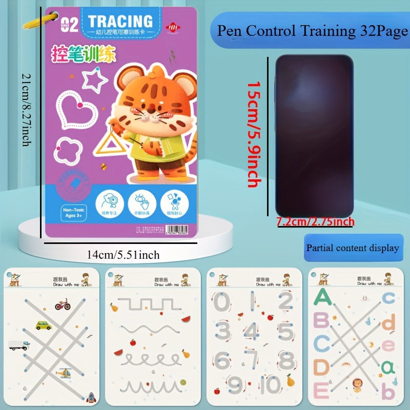Reusable Magic Practice Copybook Set for Writing Skills Training
