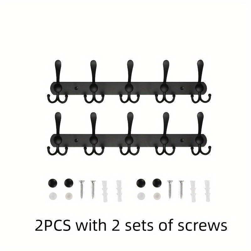 10pcs Wall Hanging Coat Hook Towel Hat Storage Hook