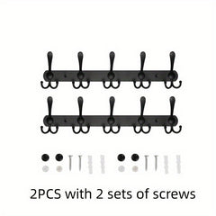 10pcs Wall Hanging Coat Hook Towel Hat Storage Hook