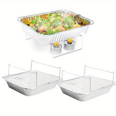 Disposable Chafing Dish Buffet Set with Racks and Water Pans