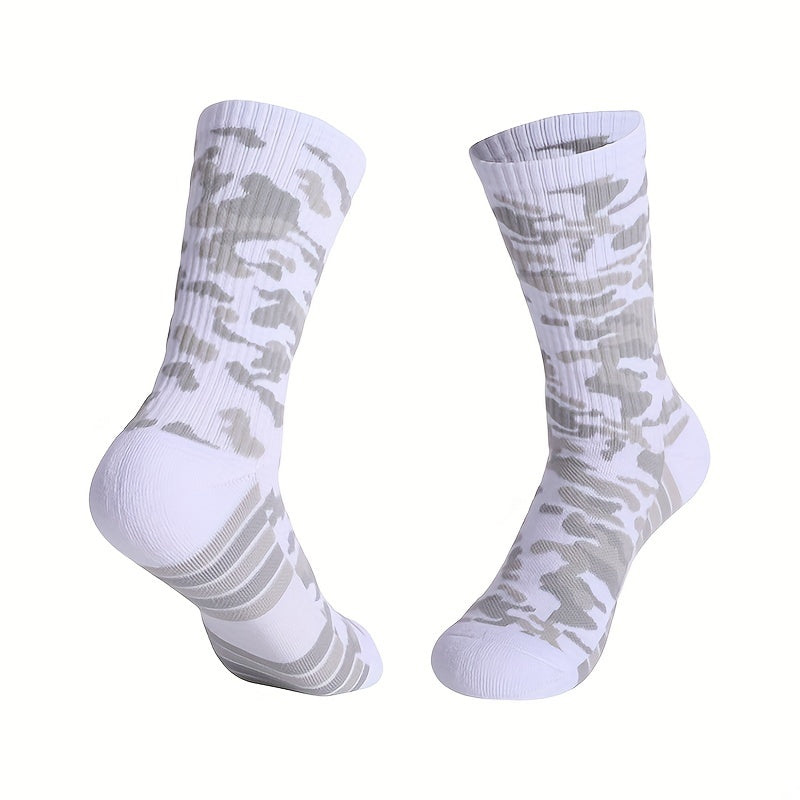 Camouflage Sports Socks for Running Hiking Basketball