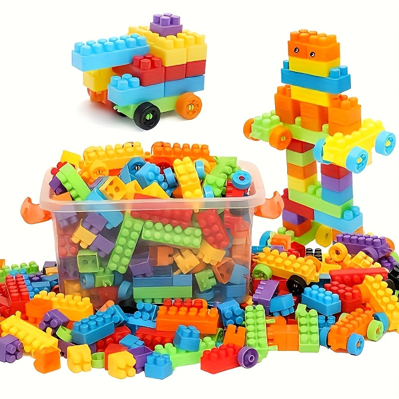 Colorful Large Particle Building Blocks Set - Educational Toy