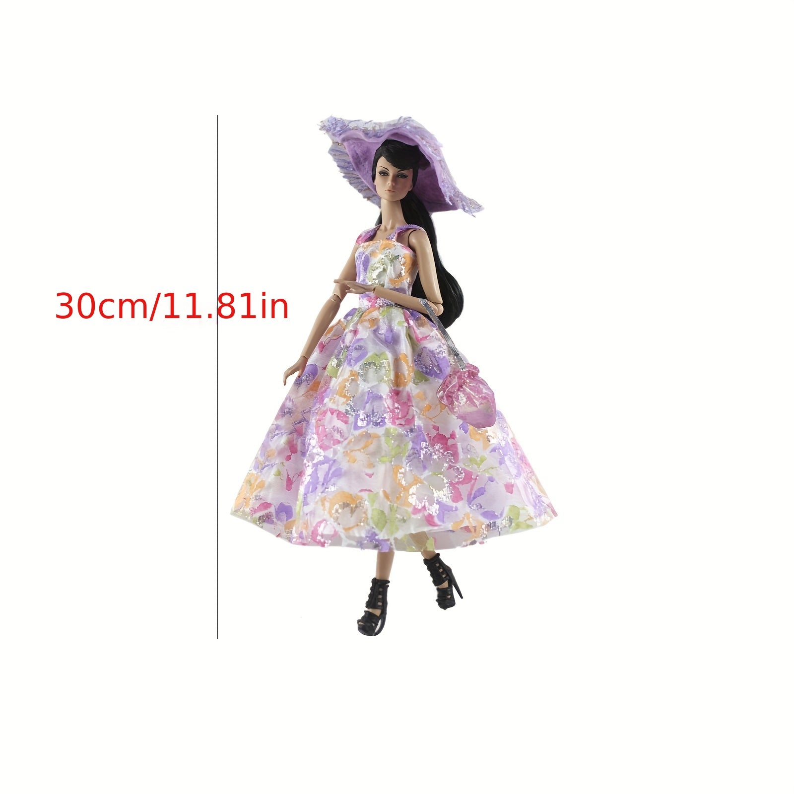 Dolls Clothes Set for 11.8-Inch Dolls - Poncho Dress Costume