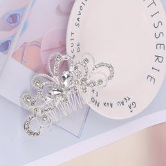 Handcrafted Bridal Hair Comb with Butterfly & Floral Design