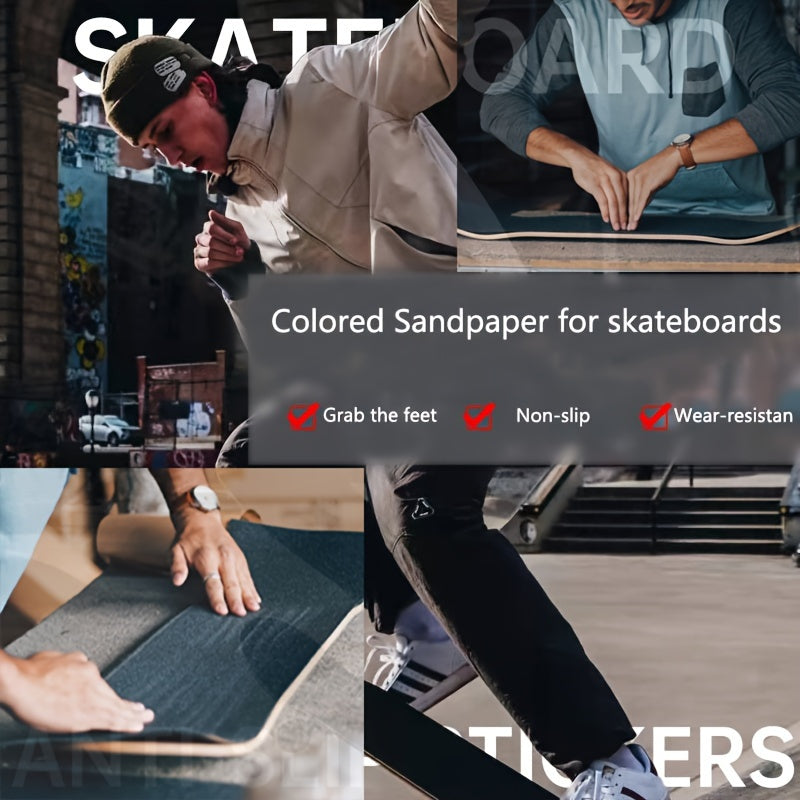 Colorful Skateboard Sandpaper Non-slip DIY Sticker