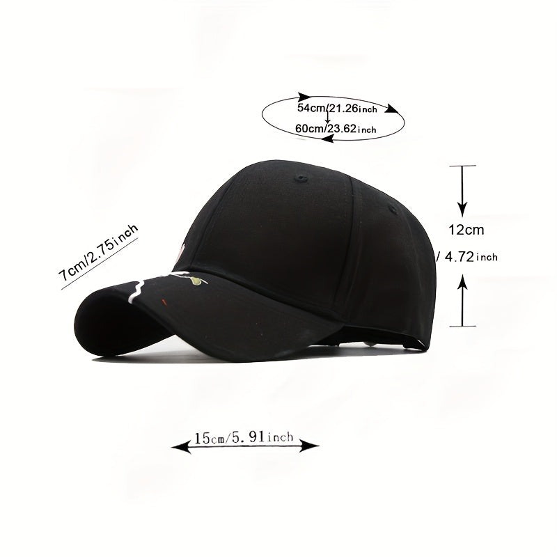 Plum Blossom Embroidery Baseball Cap