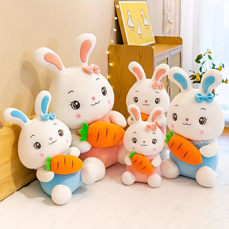 Soft Bunny Rabbit Plush Toy with Expressive Eyes & Nose