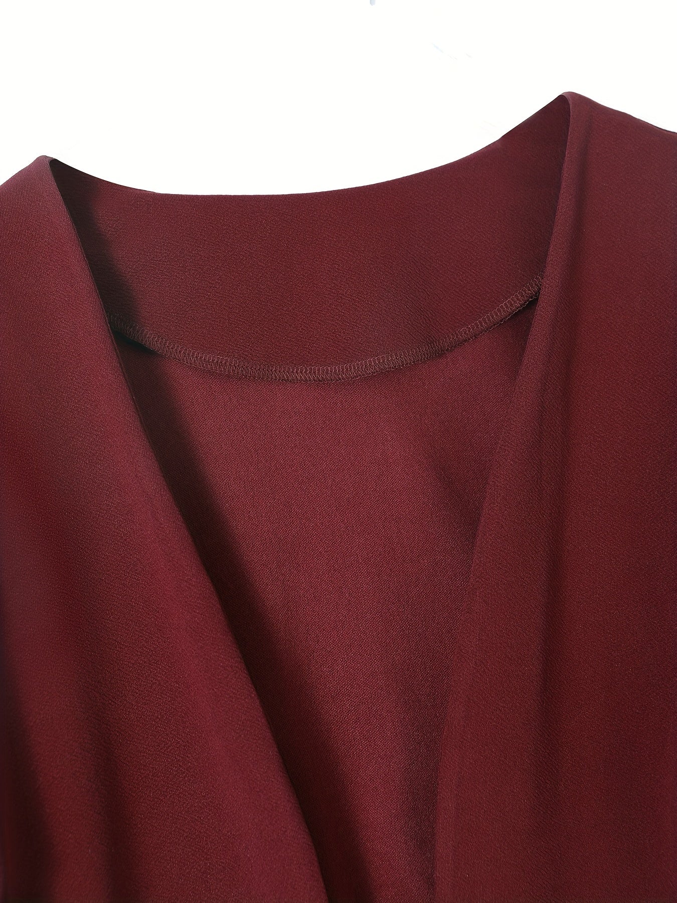  Solid Long Sleeve Open Front Blazer With Pockets