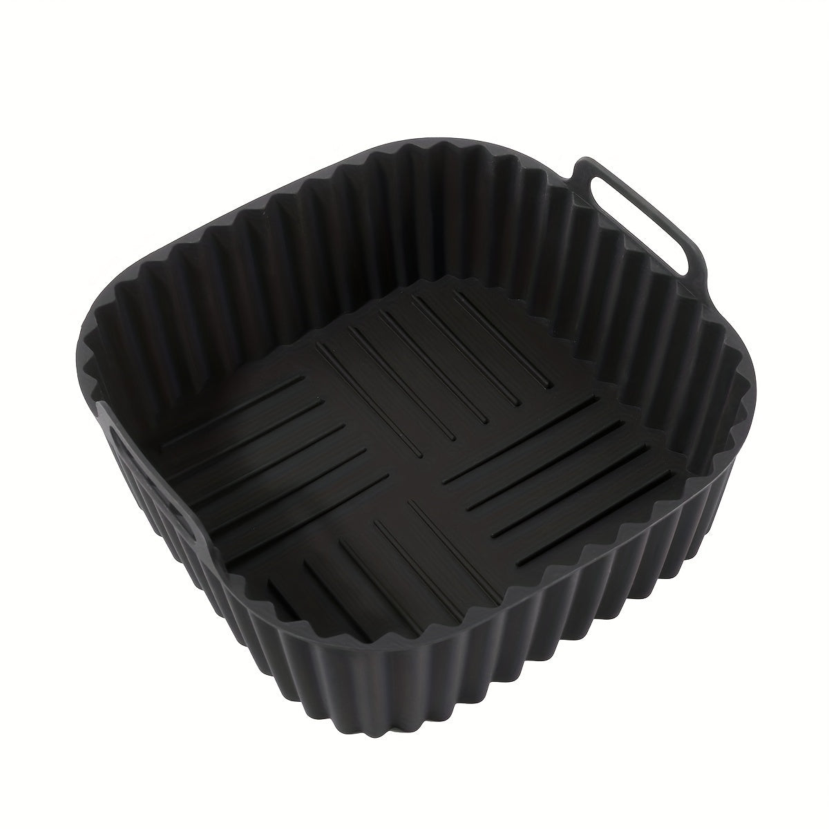 5pcs Silicone Air Fryer Liner 19cm Square BPA-Free Reusable Baking Tray