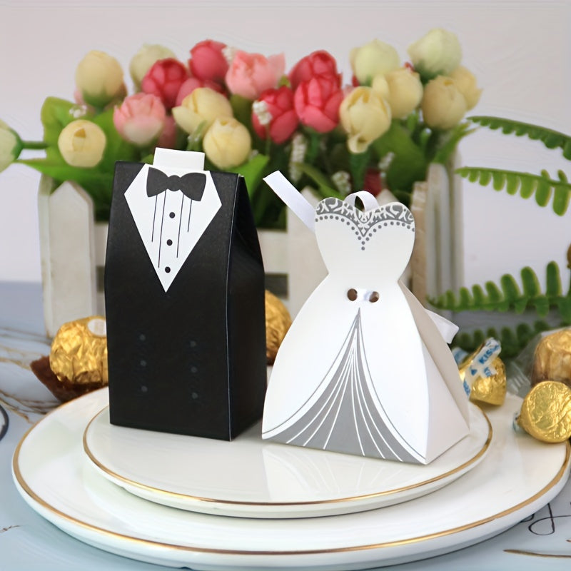 20pcs Wedding Candy Box High end Wedding Suit Candy Box Creative Wedding