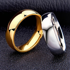 1pc 6MM Men's Ring Artificial Jewelry