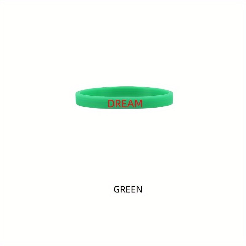 Inspirational Silicone Bracelet Elastic Band Sports Wristband