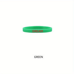 Inspirational Silicone Bracelet Elastic Band Sports Wristband