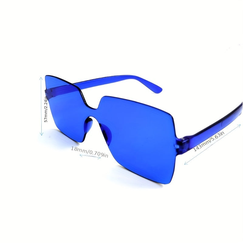 Fashionable Square Sunglasses Frameless European American Style