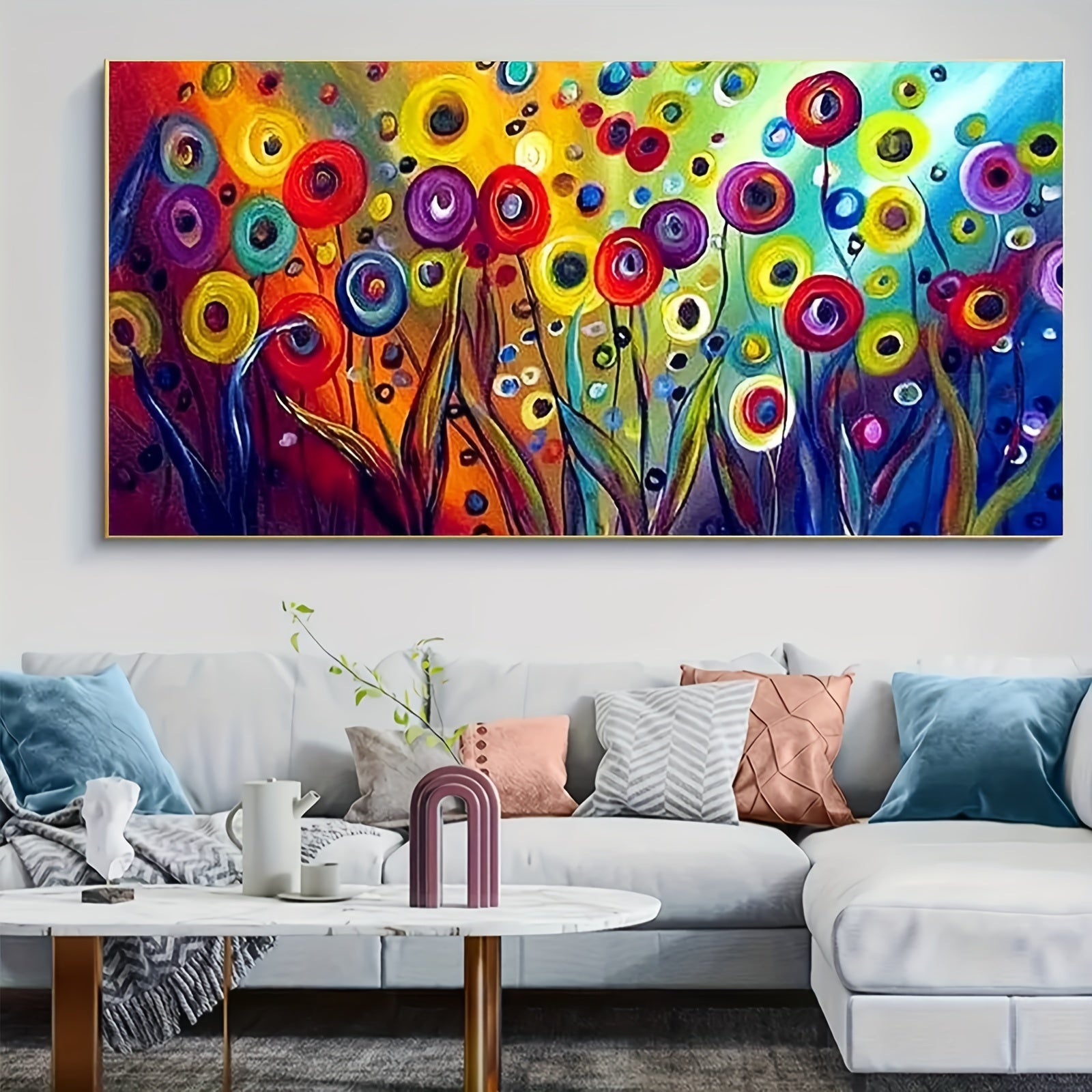Large 5D Diamond Art Painting Kit - Flower and Tree Design