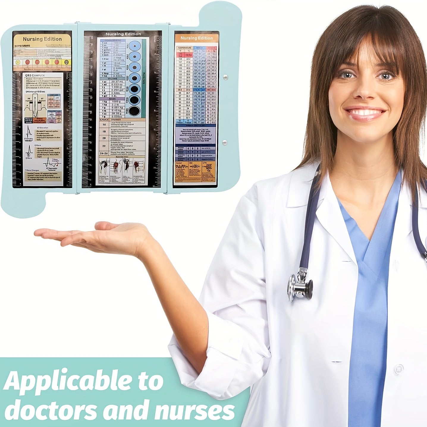 Nursing Clipboard with Memo Pad, Aluminum Nurse Clipboard