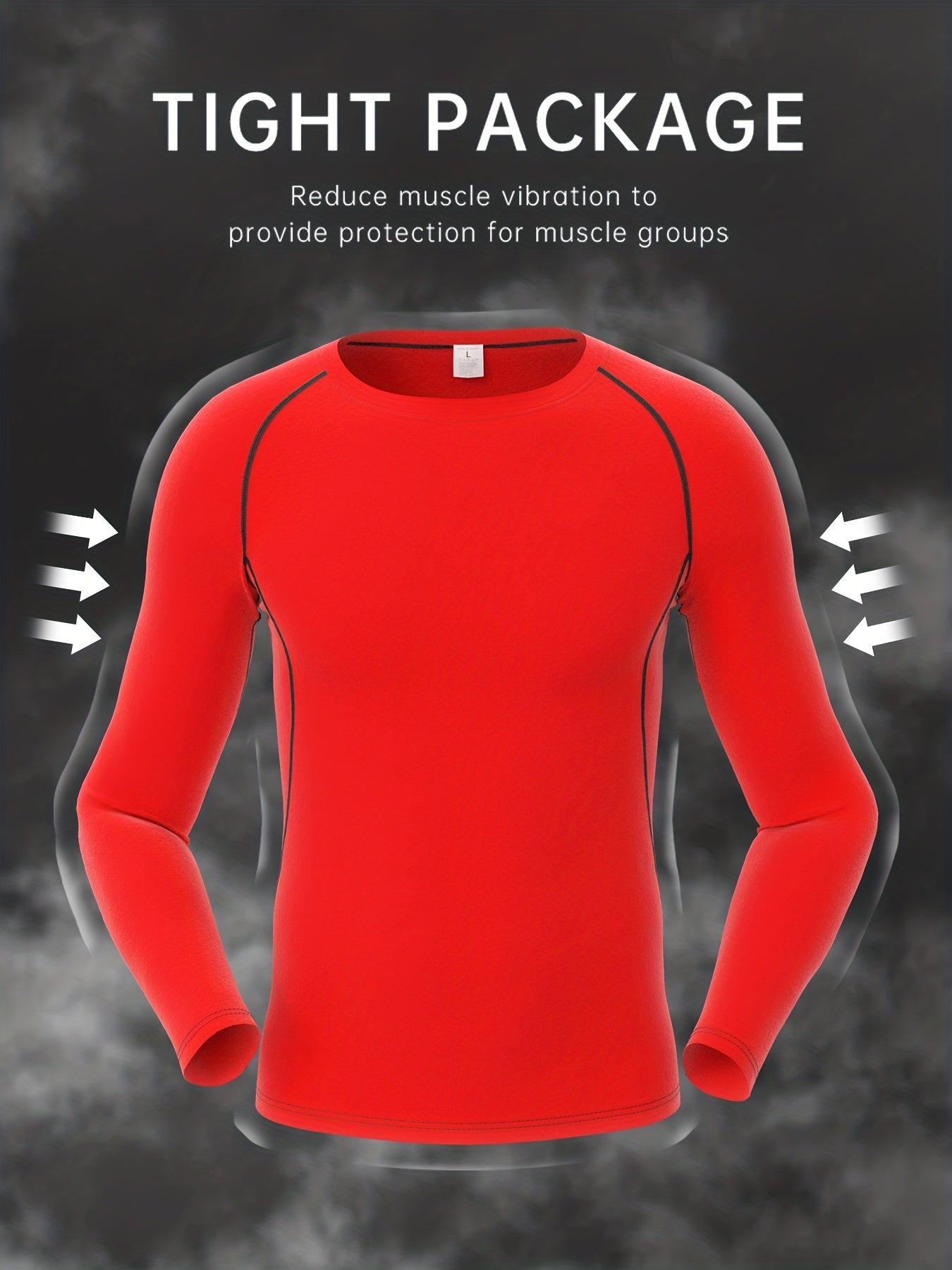 Men's Quick Drying Long Sleeve T-shirts Sweat-absorbing Undershirt