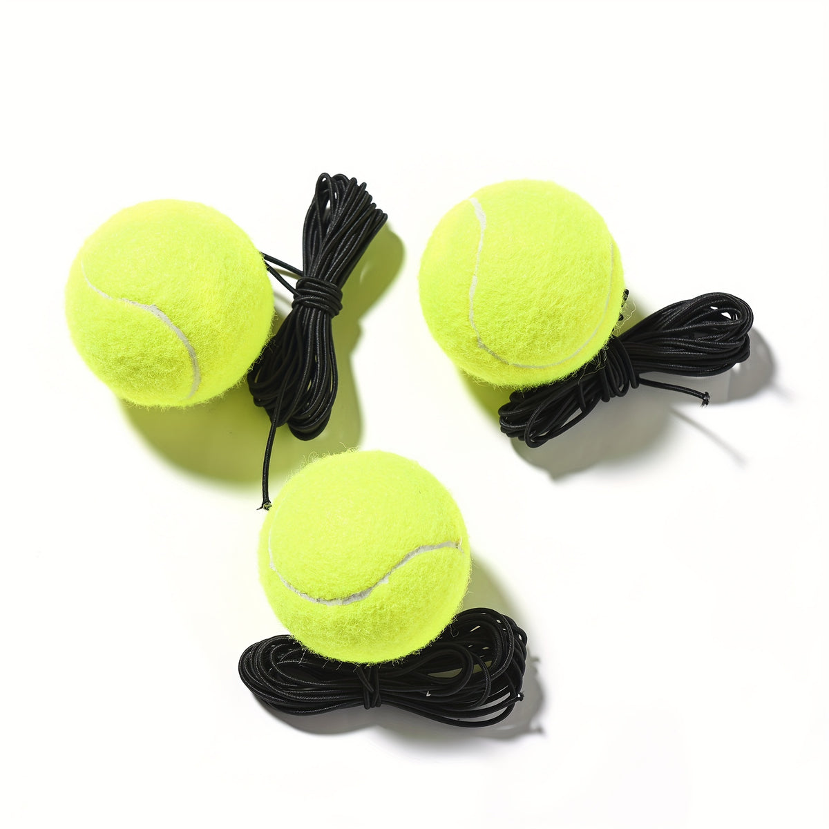 6pcs Tennis Training Ball With Elastic Rope for Outdoor Fitness Training