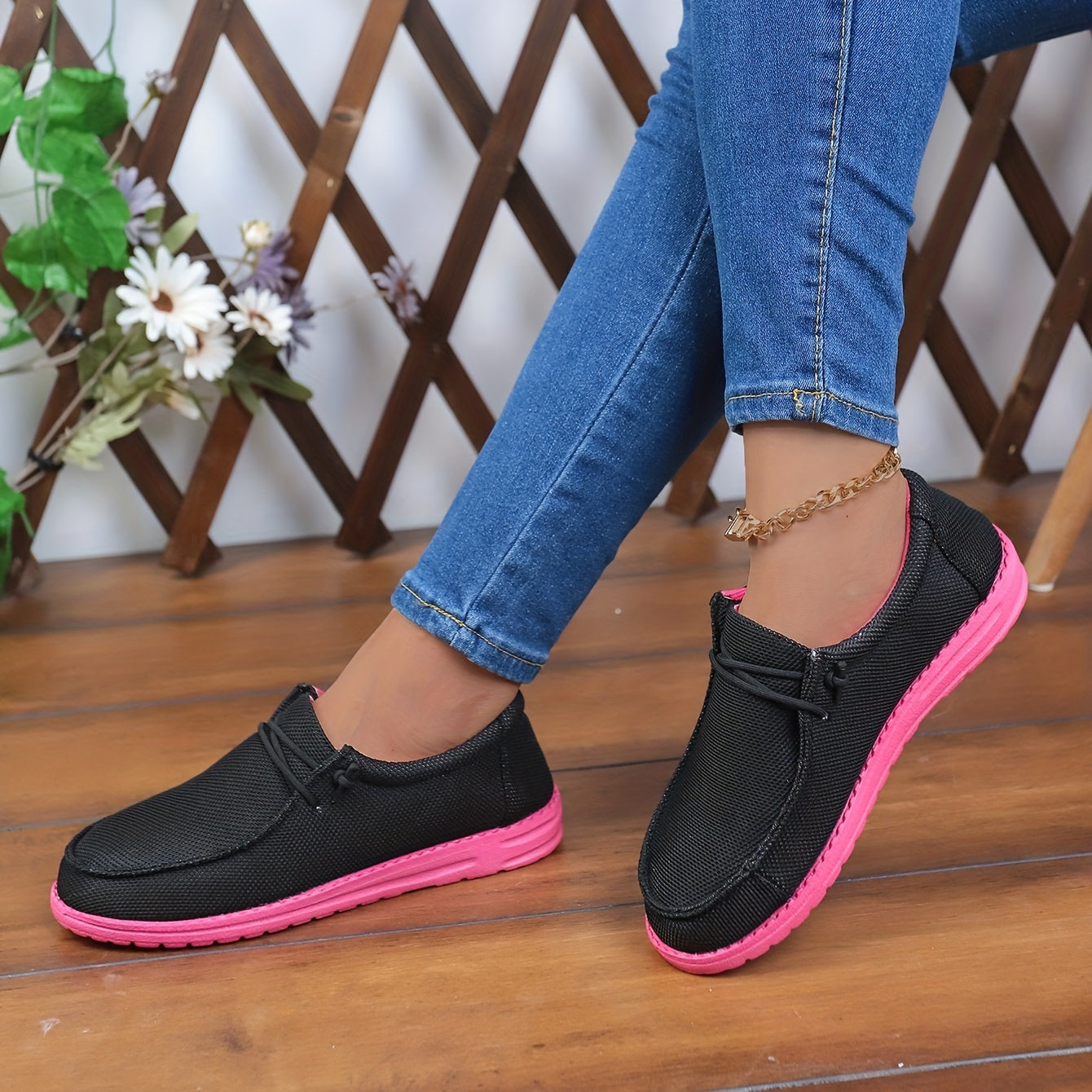 Women's Lightweight Comfortable Walking Shoes Non slip Outdoor Lazy Shoes