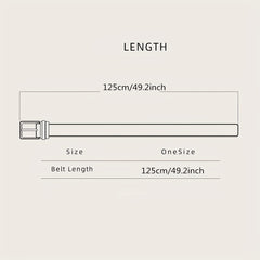Braided Leather Belt Elastic Alloy Pin Buckle Belt