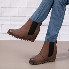 Women's Retro Chelsea Ankle Boots Slip On Short Boots