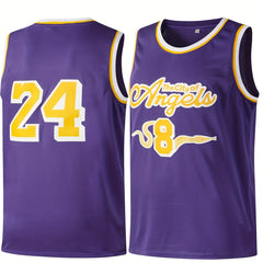 Boys 24 Sleeveless Basketball Jersey - Breathable Sports Uniform