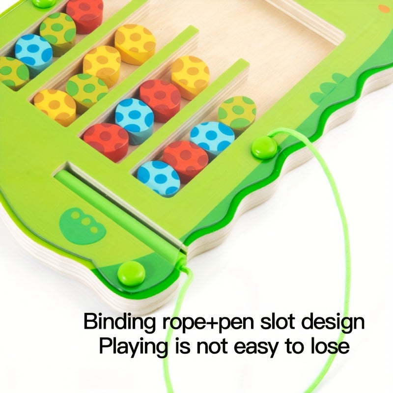 Dinosaur Maze Egg Walk Puzzle Toy Magnetic Connectors Creative Play