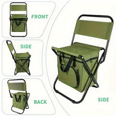 Fishing Chair With Cooler Bag Portable Lightweight Outdoor Chair For Fishing