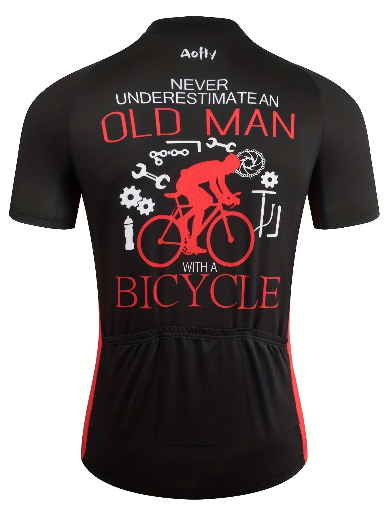 Men's Cycling Jersey Short Sleeve Breathable Bicycle Jersey With 3 Back Pockets