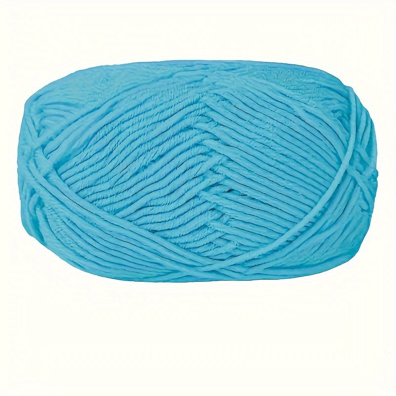 4-Strand Combed Milk Cotton Wool Yarn Ball for Crochet Doll Making