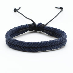 Vintage Brown Rope Woven Men Bracelets For Women Homme Gift Jewelry