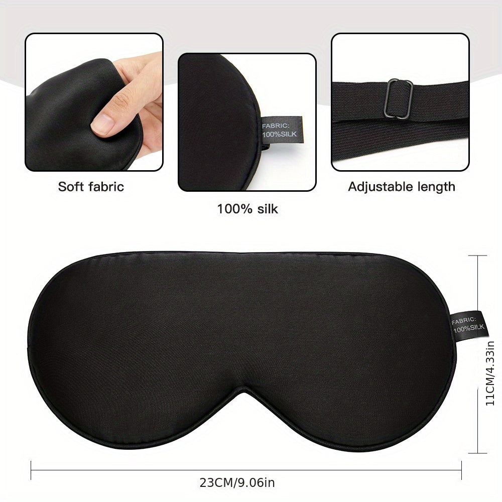 Soft Blackout Sleep Eye Mask for Travel Rest Nap