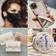 Transparent Gemstone Stickers For Face - Self Adhesive Rhinestones