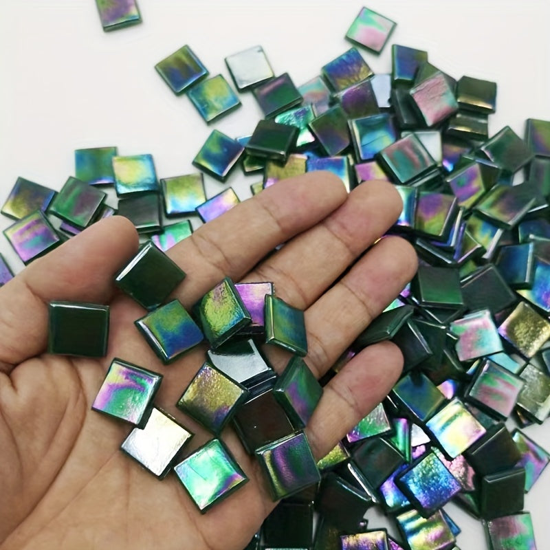 60-Piece Glass Ice Porcelain Jade Mosaic Coaster Decoration Patch