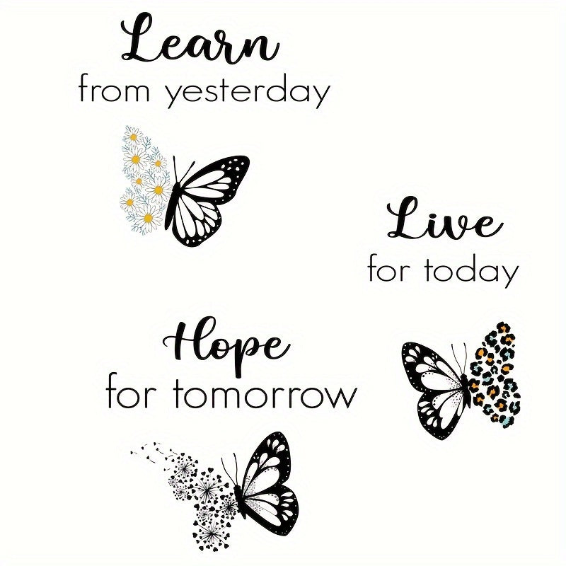Butterfly Wall Sticker Inspirational Phrase 29 97 44 Winter Year