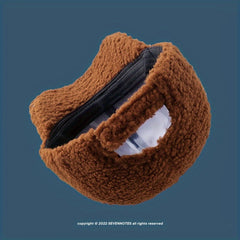 Vintage Sherpa Baseball Hat Warm Sun Hat