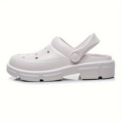 Unisex Solid Hollow Out Clogs Comfy Non Slip Soft Sole Slippers