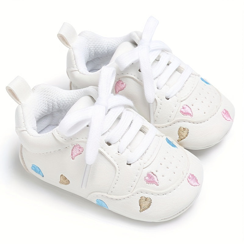 Baby Girls Lightweight Non Slip Sneakers for Indoor Outdoor Walking