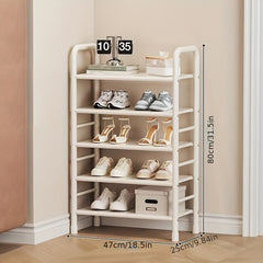 1pc Shoe Storage Rack Household Layer Shoe Rack Bedroom Floor Standing Storage