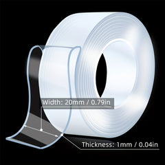 3 Packs Nano Adhesive Tape Double Sided Invisible High Viscos