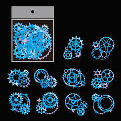 10pcs pack Hollow Bronzing Retro Material Decoration