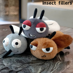 JIAJCHUF 9in Plush Insect Stuffed Toys with Red Eyes & Antennae