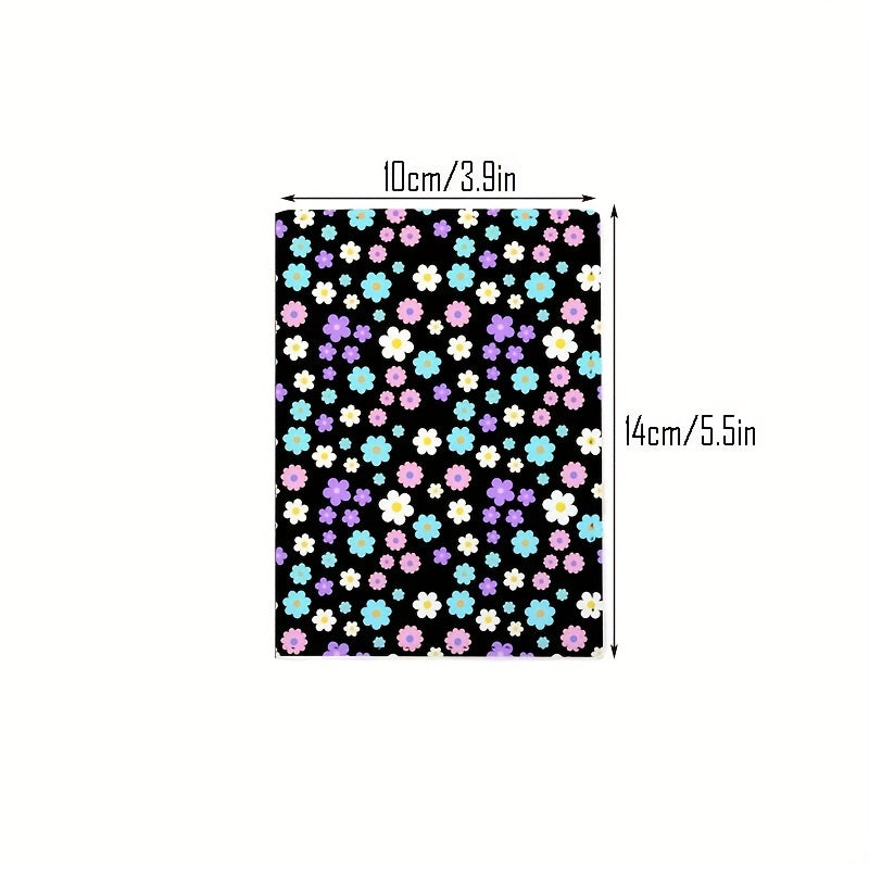 Floral Passport Holder PU Document Protective Cover