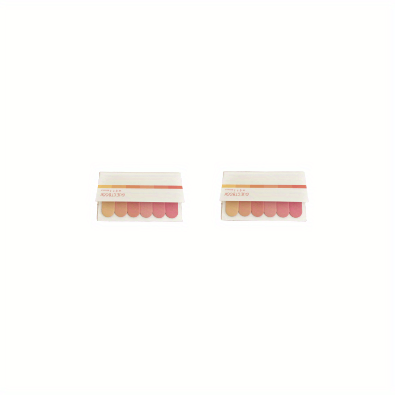 2pcs Colorful Gradient Sticky Notes Office Memo Notepad  N Sticky Notes Book