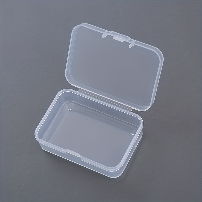 Rectangular Transparent Storage Box for Jewelry Nail Art Earrings - 5pcs