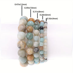 Moon Stone Bead Crystal Quartz Spacer Beads for Jewelry Making DIY Bracelet 8MM