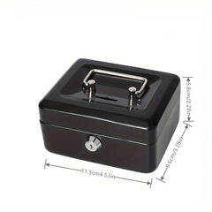 Metal Keylock Storage Box Money Box Adult Deposit Box