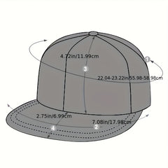 Hip Hop Flat Brim Snapback Hat Men Women Adjustable Trucker Cap